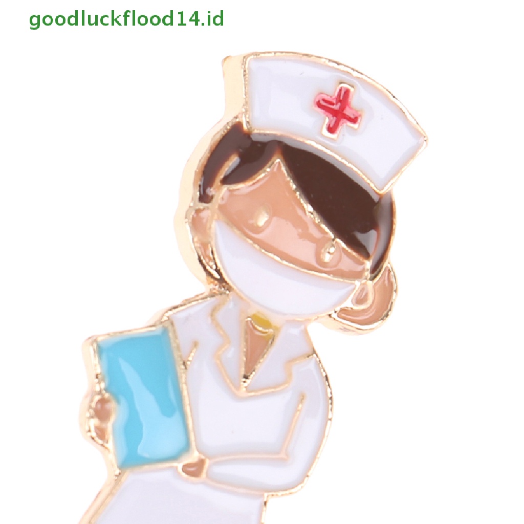 [GOOGFOUR] Pin Logam Lencana Dokter Ekg Ambulance Bentuk Enamel Bros [TOP]