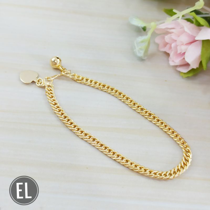 Gelang rantai Lapis Emas Warna 24k G08247