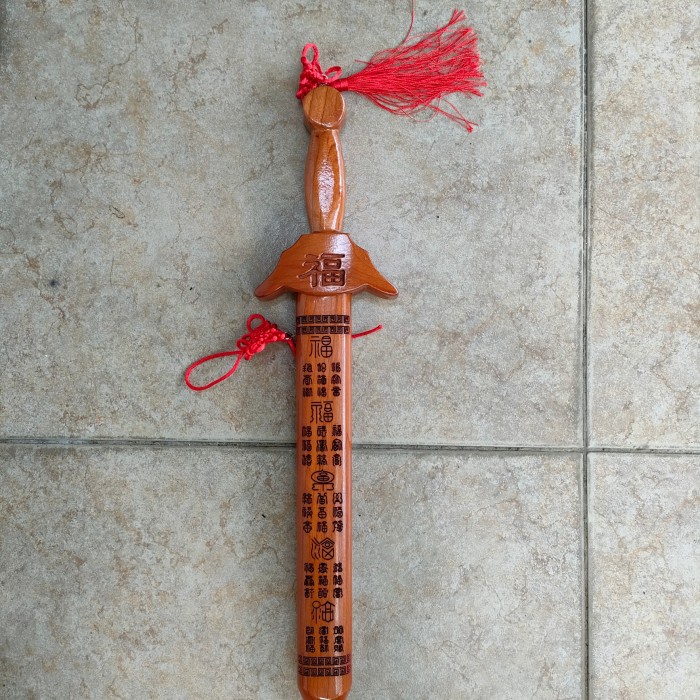 pedang 7 bintang pedang kayu feng shui besar