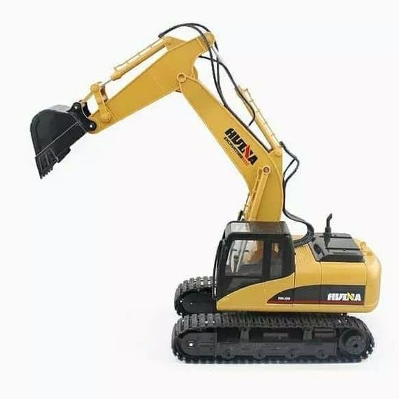 Huina 1350 Remote Control Excavator Skala 1:14 15CH Mainan Remote Control Alat Berat