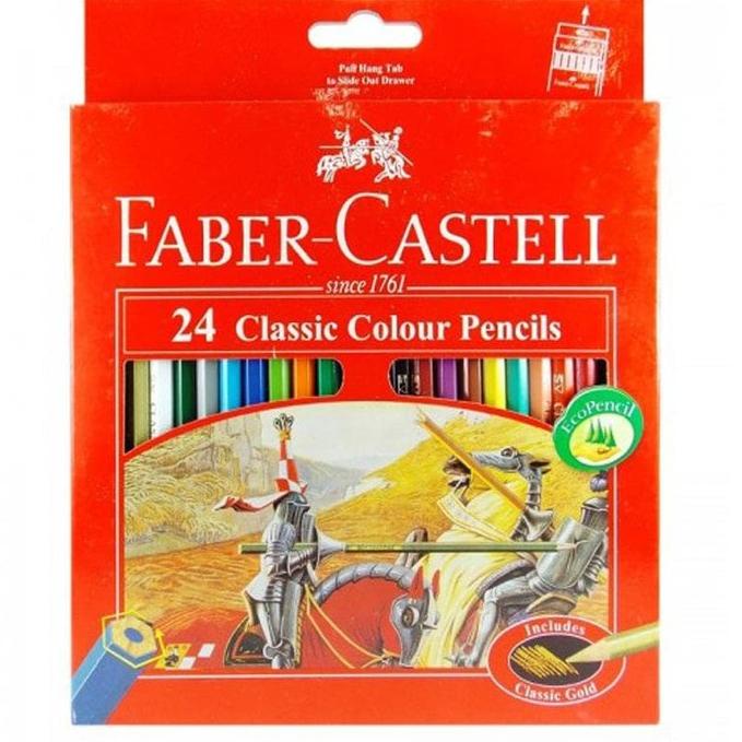 

✔✔ Pensil Warna Faber Castell 24 Warna Panjang Classic