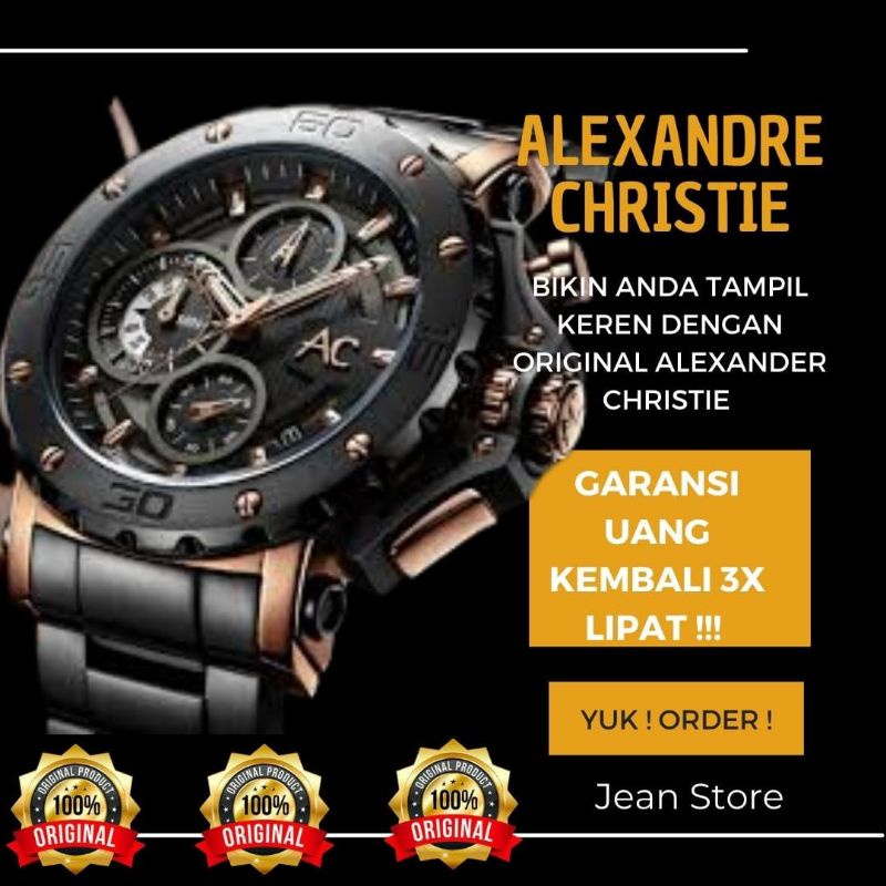 jam tangan PRIA ORIGINAL ALEXANDER ALEXANDRE christie christY CHRISTI cristie cristy ac PRIA COWOK  