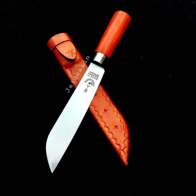 Pisau Cap Garpu Asli Potong Daging Sembelih Herder Solingen Jerman 7"