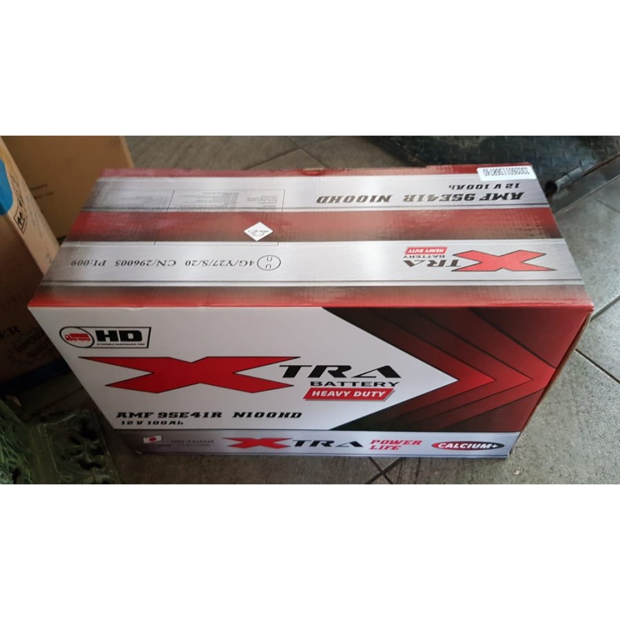 Jual XTRA Aki Otomotif Stater MF Calcium+ HD Series 95E41R N100 100 AH