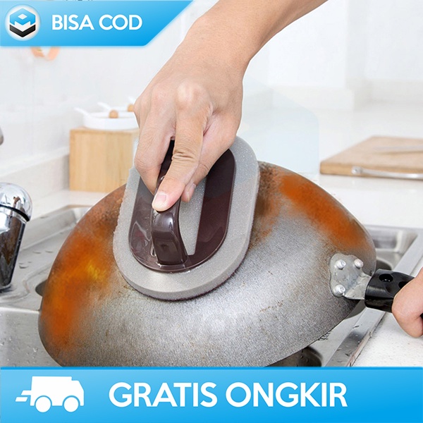 BRUSH AJAIB SIKAT PEMBERSIH KARAT NANO MELAMINE GAGANG ERGONOMIS SW901