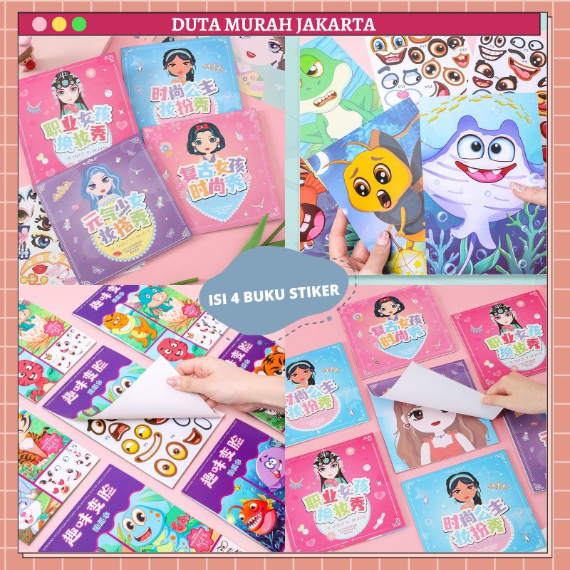 

Buku Stiker Anak /Reusable Sticker/ Sticker Activity Book Stikerbook Mainan Edukasi Anak DMJ