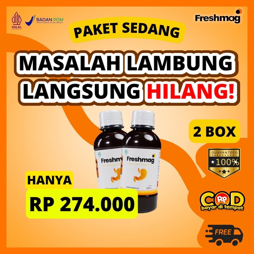 

[BIG SALE PAKET 2 BOX] | Freshmag | Madu Herbal Alami 100% Ampuh Mengatasi Asam Lambung Maag Gerd