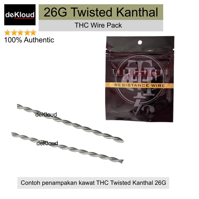 DISKON 50% THC TWISTED 26G KANTAL WIRE | Authentic 1.5m coil kawat 26