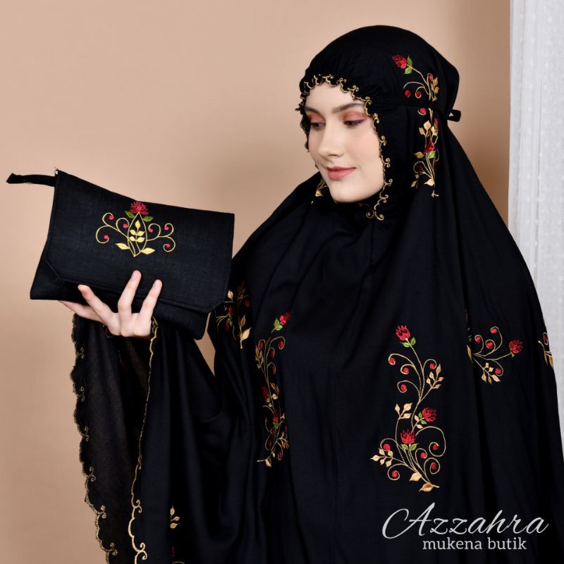 Mukena Dewasa Bordir Sutra Velvet Terbaru 2023 Sutra Ori Bordir Manual Renda Mewah Sultan Salasah.Co