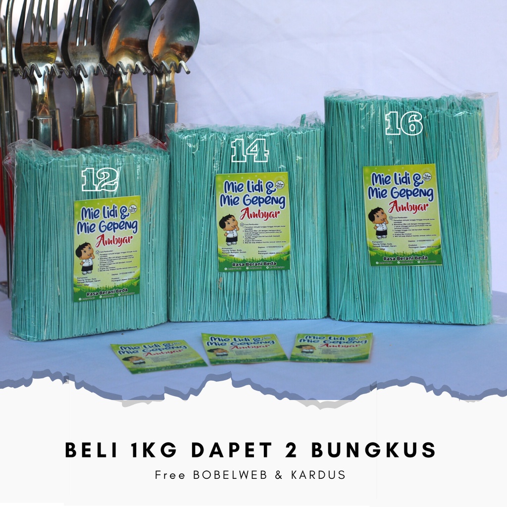 Maem_Yummy Mie Lidi Manis/Mie Lidi Gepeng Manis/Lidi Manis/Mi Lidi Kiloan/Mie Lidi 1Kg / Mie Lidi