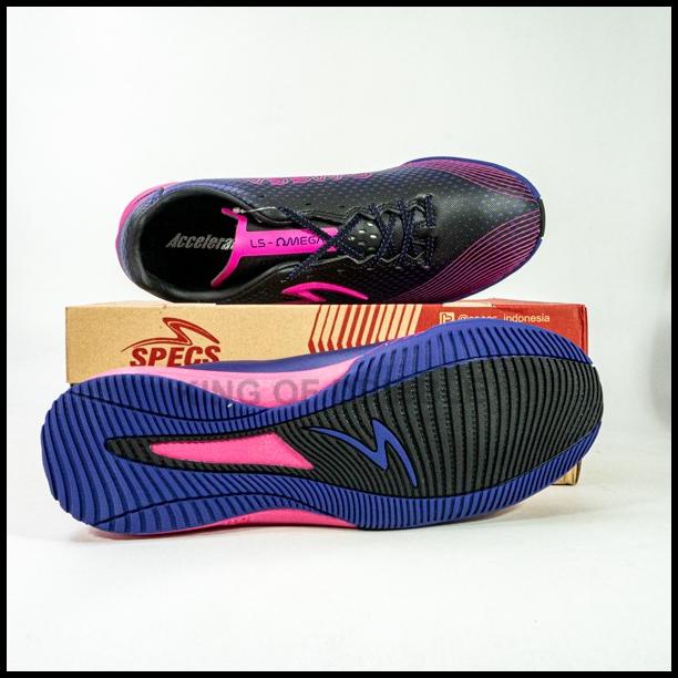 Sepatu Futsal Specs Ls Omega In Violite Black 402125 Original Bnib