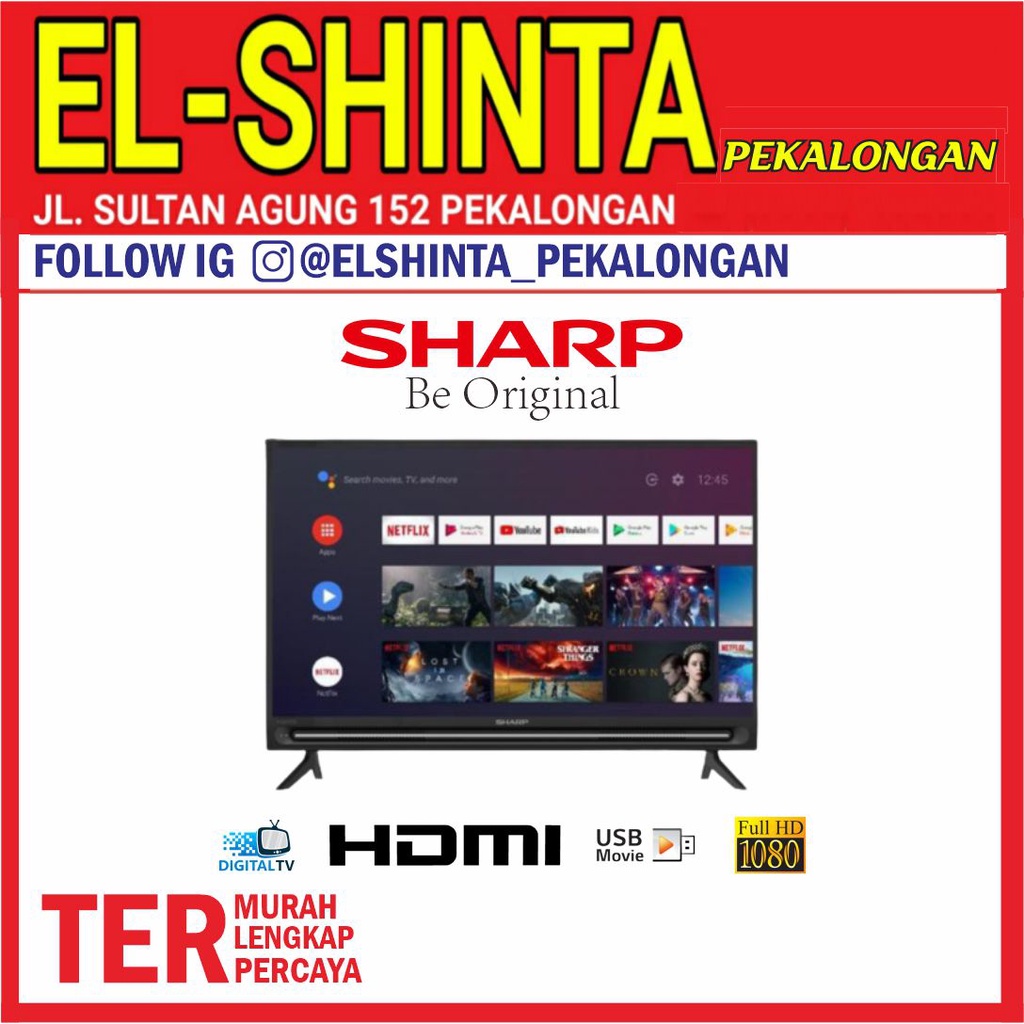 SHARP 42 Inch Android TV LED 2T-C4EG1I