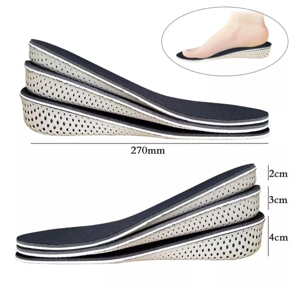 ALAS PENINGGI BADAN SOL DALAM SEPATU PRIA DAN WANITA INSOLE EMPUK