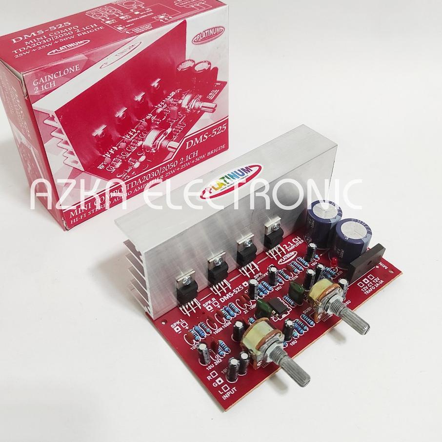☄ Kit Power Amplifier Speaker Aktif 2.1 Channel TDA2030 DMS 525 ✽
