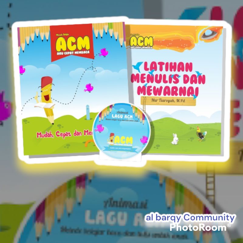 Grosir atau Satuan Paket 1 Buku Belajar Membaca Anak TK-PAUD-SD-MI Metode Aku Cepat Membaca (ACM)