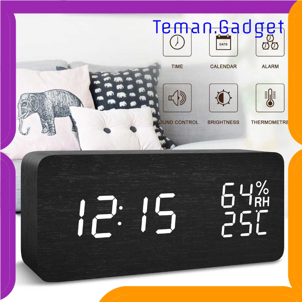 TG-PJM LikyYou Jam Meja Digital LED Clock Temperature Humidity Control - CYP-105