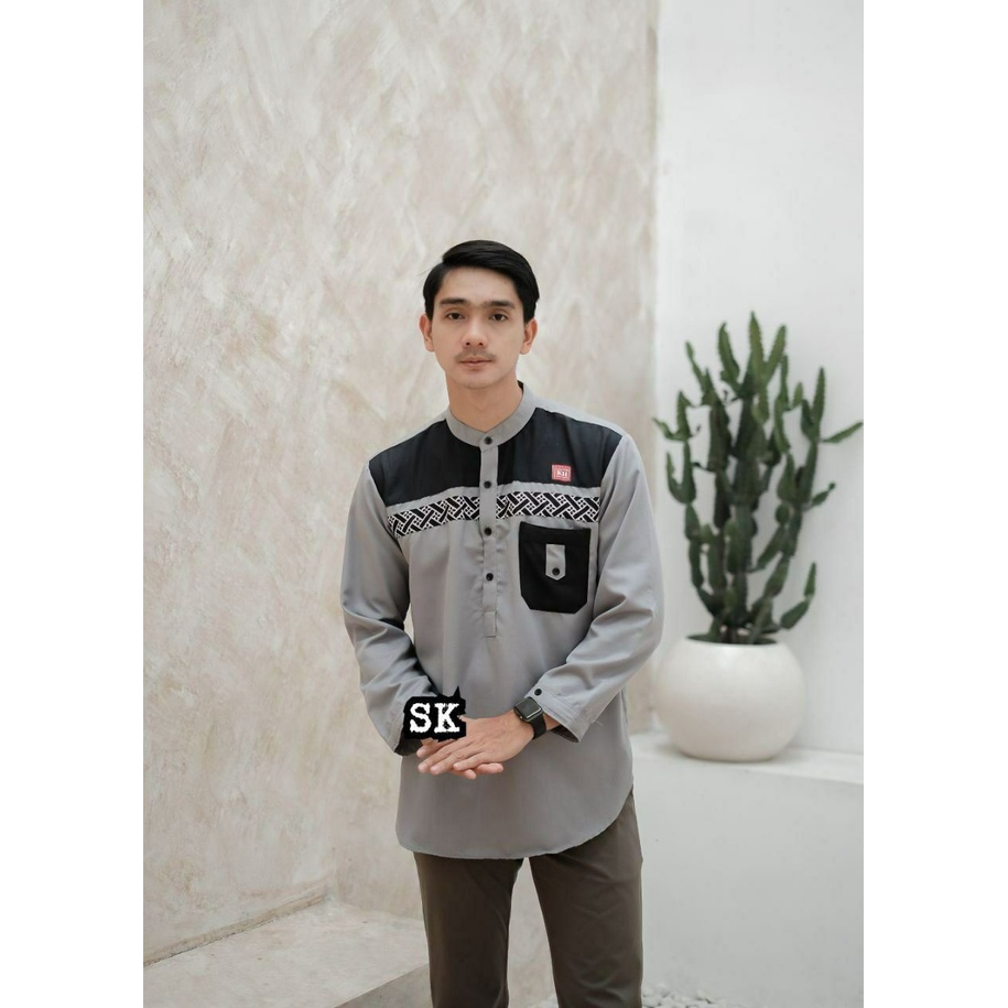 Baju Koko Dewasa Muslim Lengan Panjang Terbaru