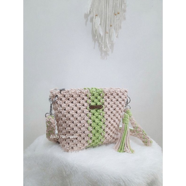 Macrame bag/macrame sling bag/tas macrame/tas selempang