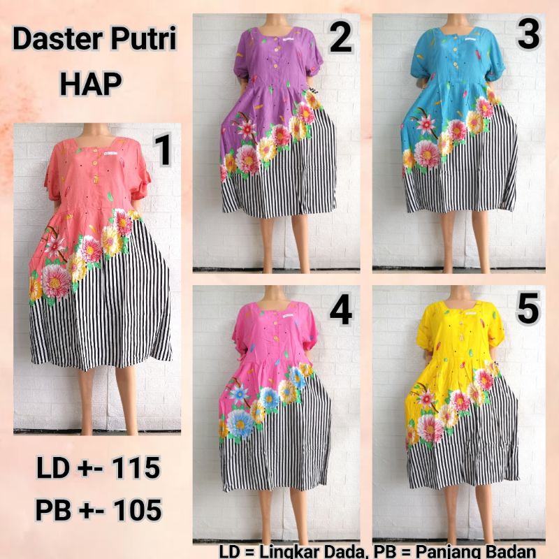 DASTER PUTRI LENGAN KIMONO HAP LD 115 CM ADEM BUSUI FRIENDLY BGHS