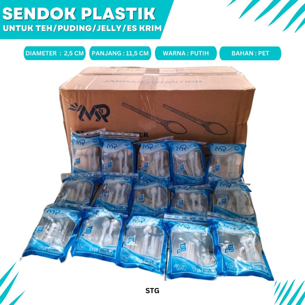 Sendok Es Krim Sendok Puding Sendok Kecil (Isi 50 Pcs-STG)