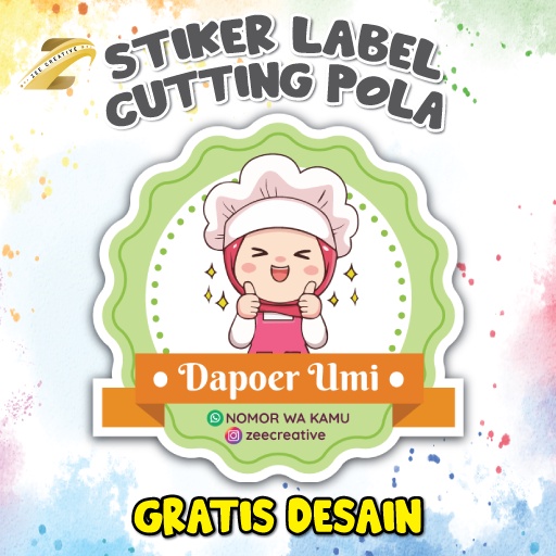 

Stiker Label Kemasan Cutting Pola Gratis Desain / Stiker Logo Makanan / Stiker Logo Minuman / Stiker Logo Custom / Sticker Lable Packaging / Stiker Label Hampers / Cetak Stiker Label Makanan Kemasan Box Hampers Botol Toples Jar /Stiker Custom Desain