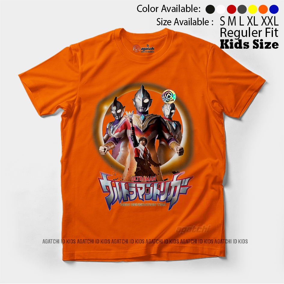 Baju Kaos Atasan Anak Laki - Laki Agatchi Motif Ultraman Triger