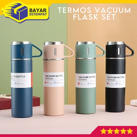 Thermos Gelas Set Vacuum Flask Termos