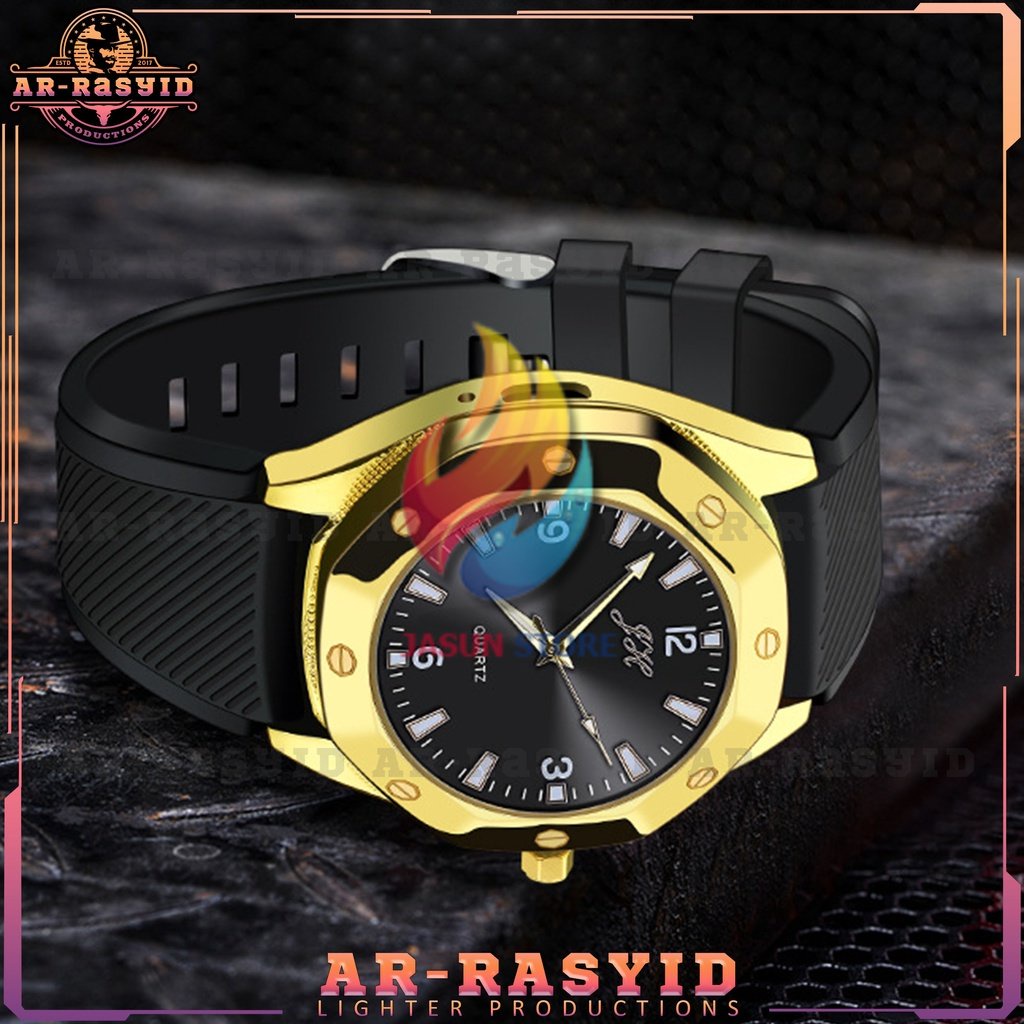 BISA COD! Korek Api USB Elektrik Jam Watch Zhauheng Lighter ZH-381 2042