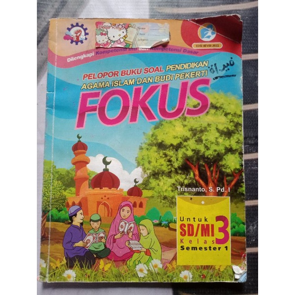 (BACA DESKRIPSI) preloved buku fokus agama islam  SD / MI kelas 3 semester 1