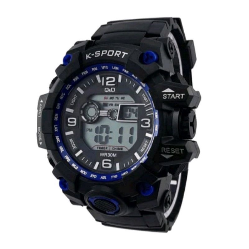 Jam tangan digital sporty besar anti air