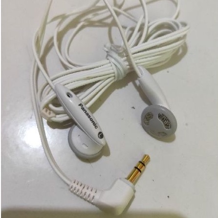 Headset Earphone MP3 Player PANASONIC Original super Bass Stereo Jernih