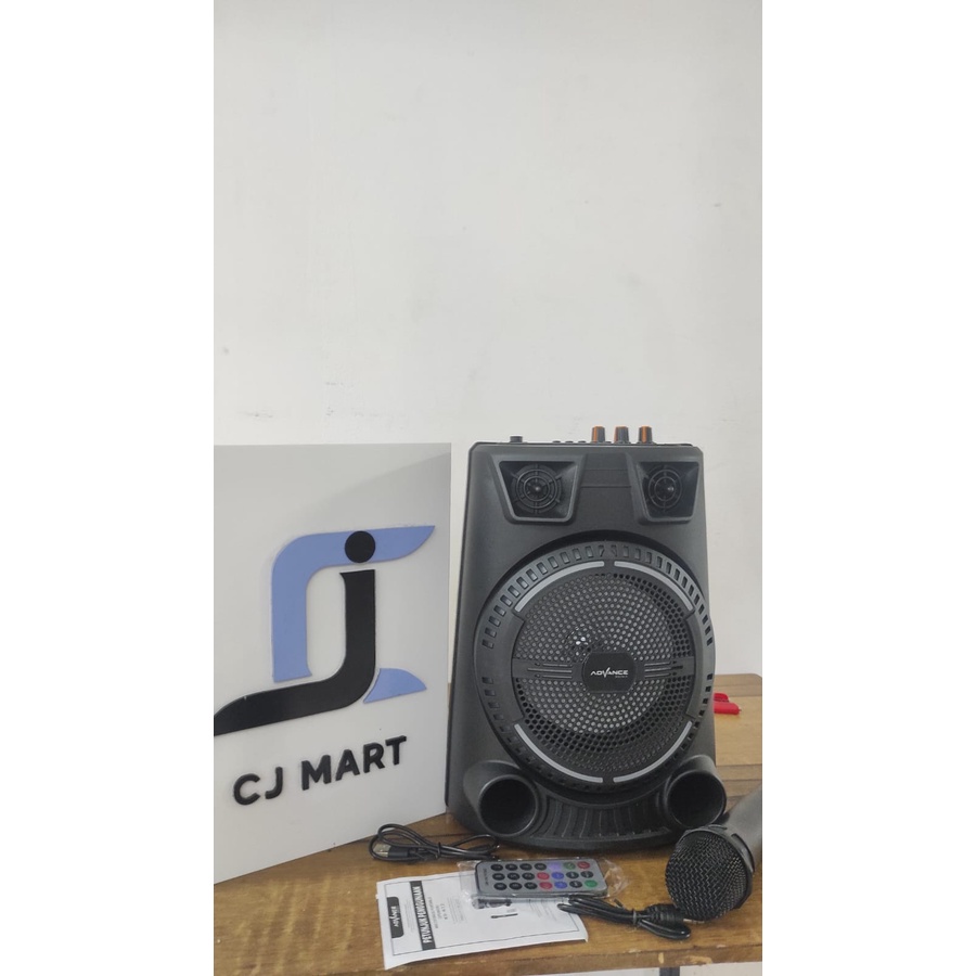 Speaker Advance Bluetooth Music Karaoke KS612 6,5 inch Free 1 Mic Wireless KS-612