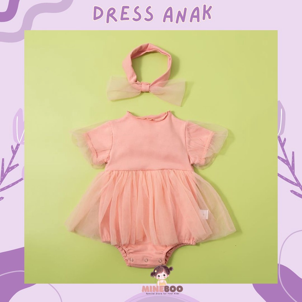 mineboo - DRESS CHUBBY BABY EBV 0-2tahun Romper bayi/Baby tutu dress Romper lucu import/baju bayi kado anak perempuan ulang tahun