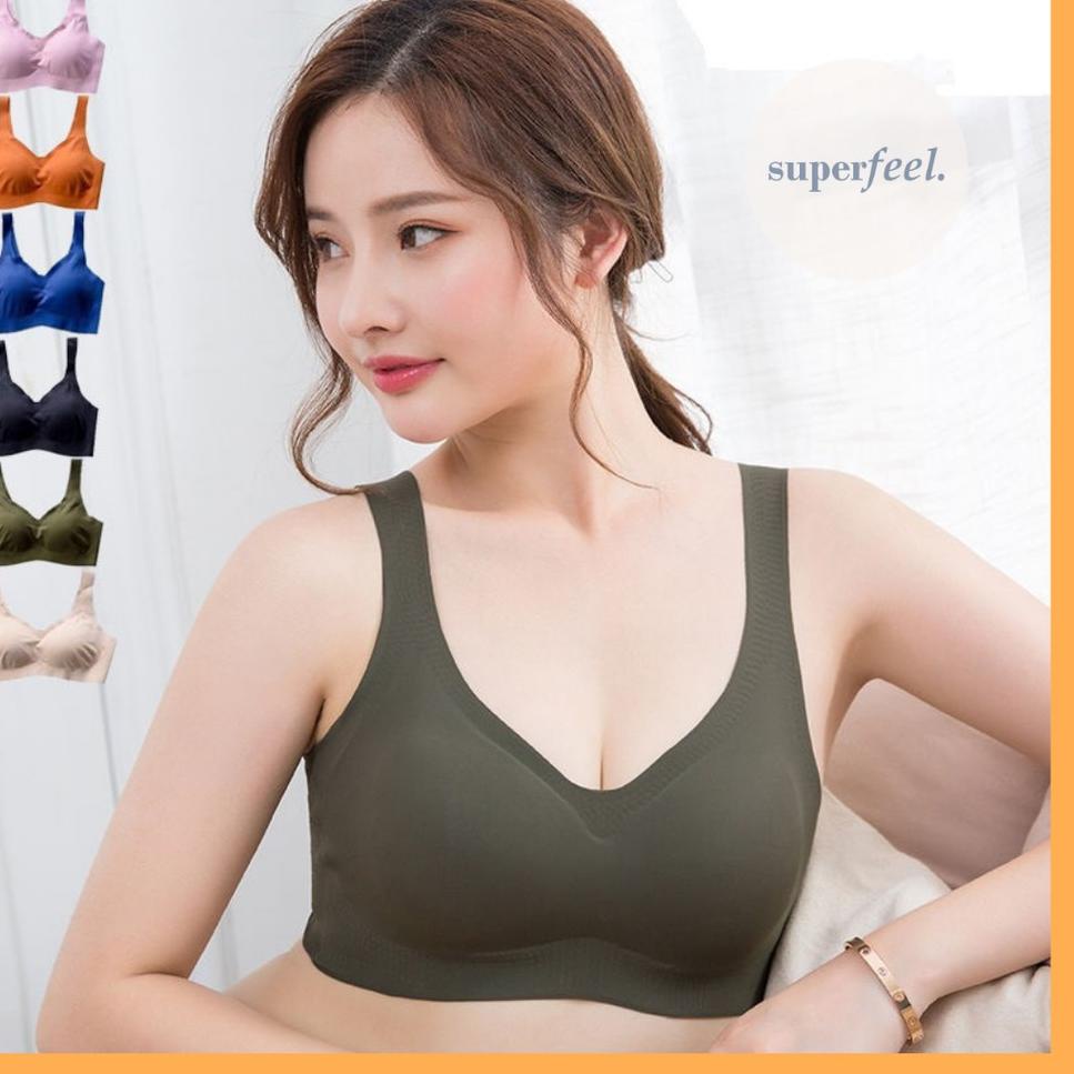 SFL JAPANESE STYLE SPORT BRA SEAMLESS BH BRALETTE TANK TOP TANPA KAWAT BUSA SOFT COMFORT WANITA 225 