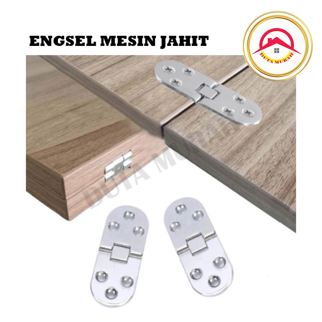 Meja Lipat Engsel Mesin Jahit Flap Hinges Chrome Isi (1 pcs)