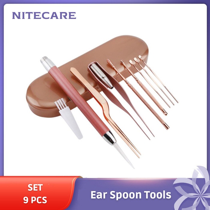 Perawatan Set Korek Kuping Alat Pembersih Telinga Aman Untuk Bayi Atau Dewasa