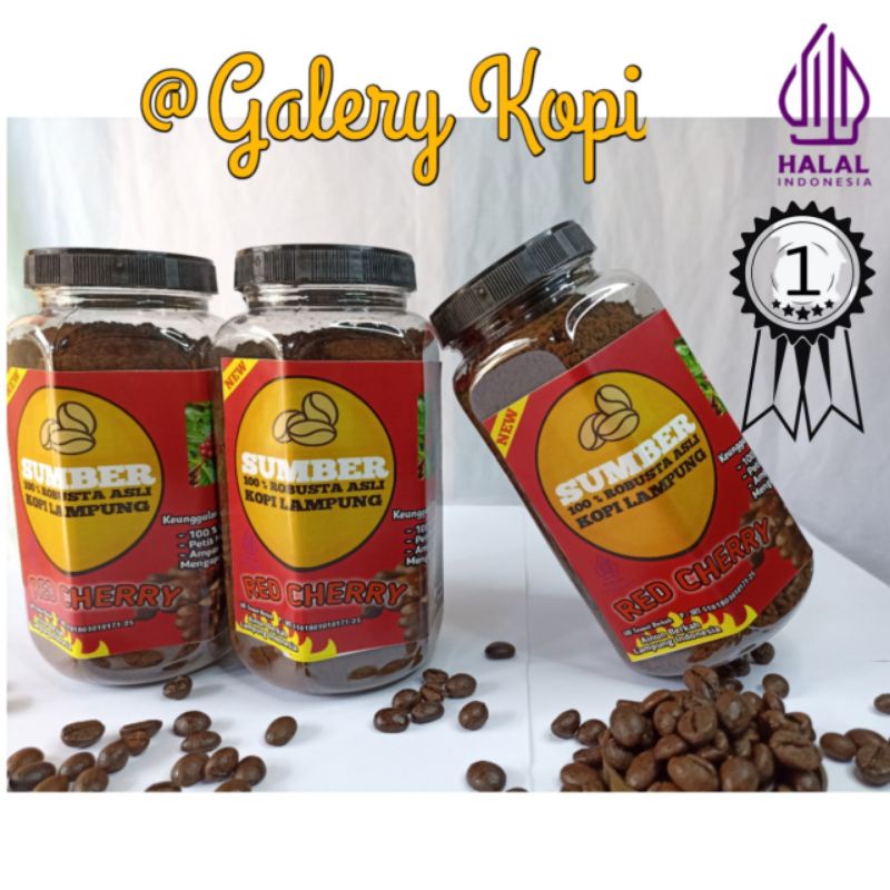 

{Sumber} Kopi Robusta Lampung Premium Petik Merah Kemasan Toples 700 ML {200 Gram} | Kopi Bubuk Robusta Petik Merah Kualitas Premium