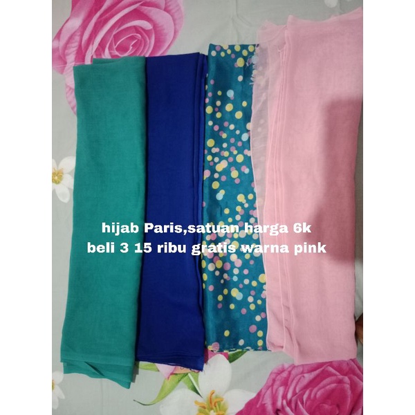 hijab segi empat Paris dan rabbani