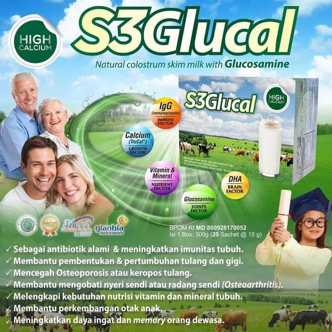 

S3 Glucal S3Glucal Susu Kolostrum Kesehatan Antibiotik 1 Box 20 Pcs