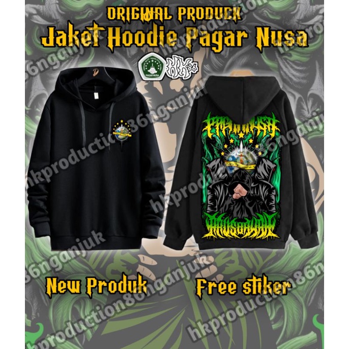 jaket pagar Nusa terbaru / jaket Hoodie PN / lawasan / senyapn