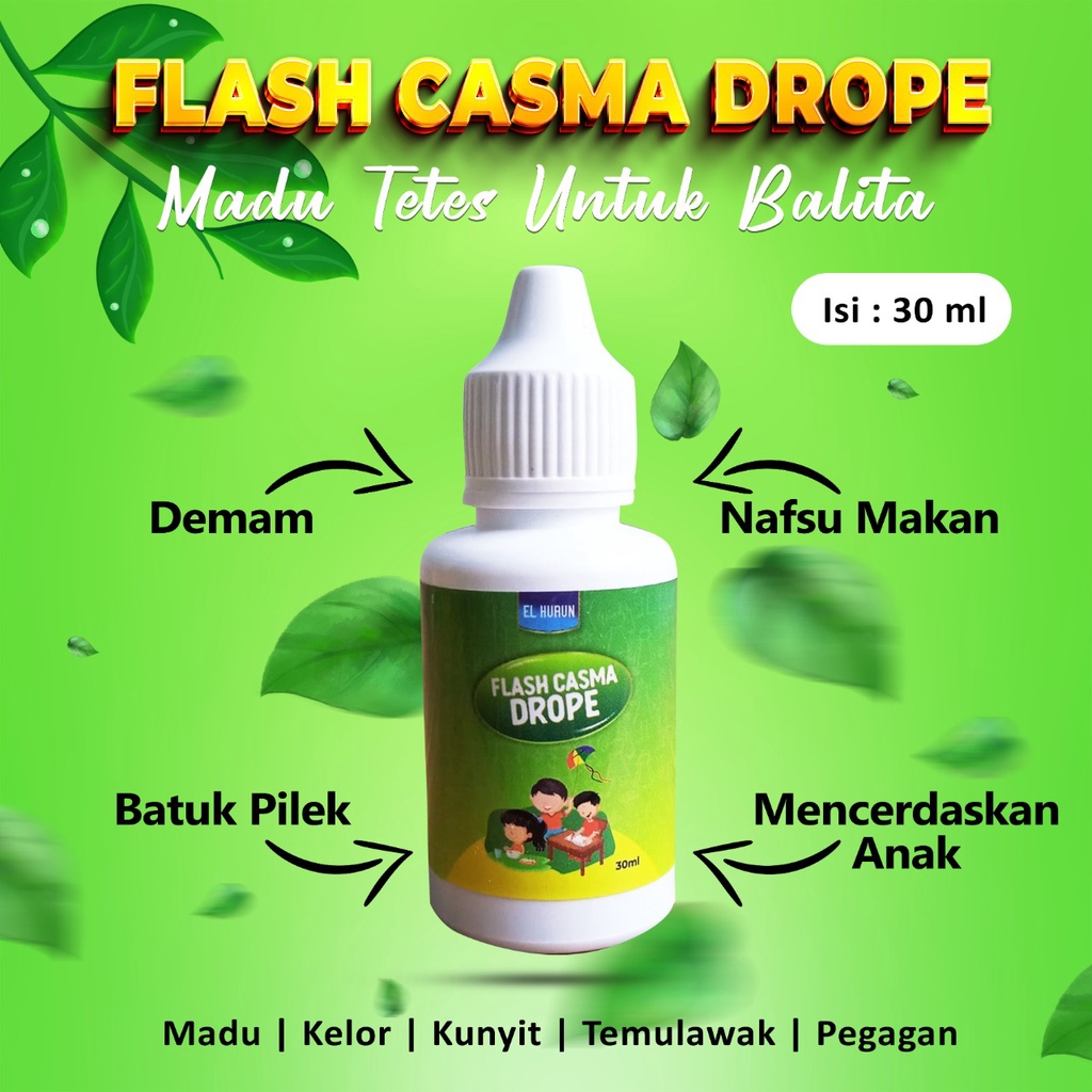 

Madu Flash Casma Drop Suplemen Bayi dan Anak Untuk Mengobati Flu Batuk Pilek dan Demam Anak - 30 ml