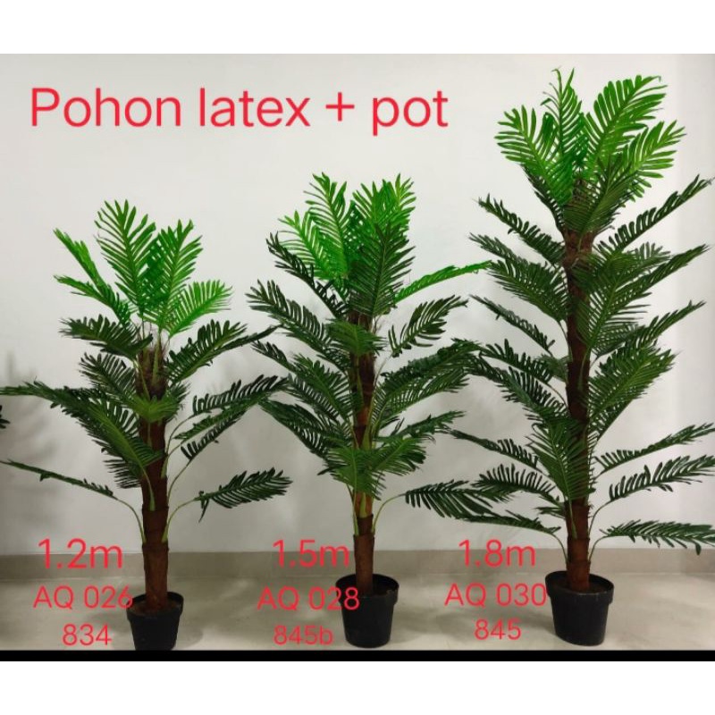 Pohon palem atau palm tree dengan pot artificial tinggi 180 cm