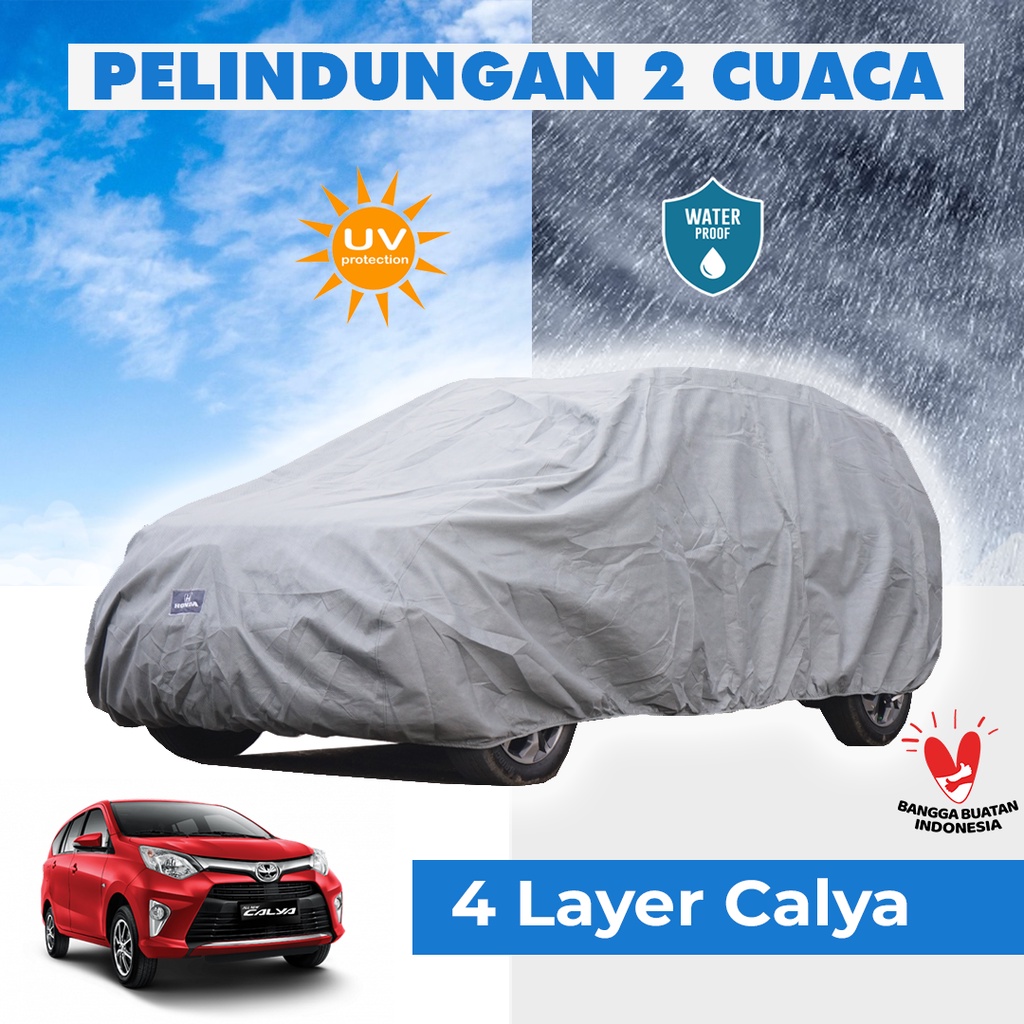 4 Lapis Body Cover Mobil Calya Outdoor Sarung Mobil Calya Tahan Air Waterproof