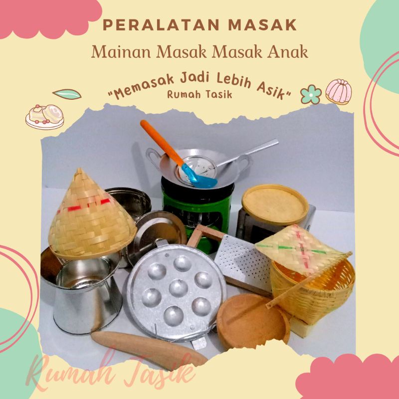 Set Alat Masak Masakan Anak Tradisional Paket Murah Meriah Promo Rumah Tasik