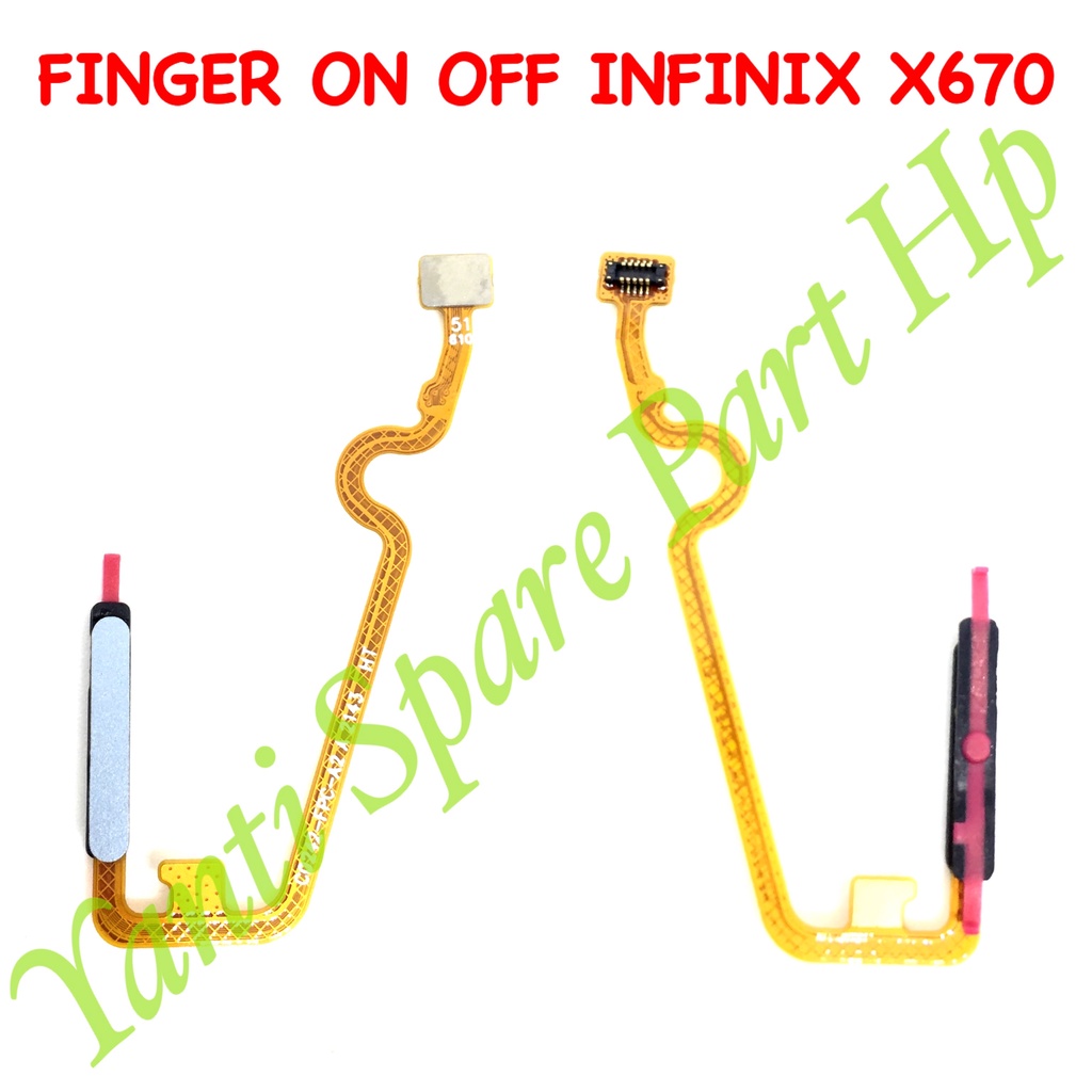 Flexible Fingerprint On Off Infinix Note 12 G96 Note 12 Turbo X670 Original Terlaris New