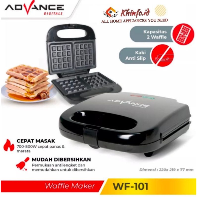 Jual PEMANGGANG ROTI WAFFLE ADVANCE WF101/TOASTER WAFFLE MAKER WF101
