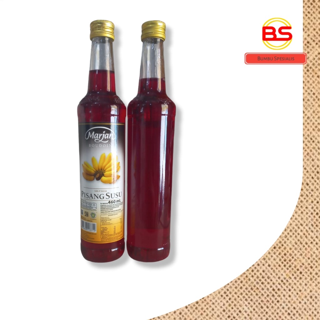 Sirup Marjan Boudoin / Sirup Marjan Rasa Pisang Susu 460ml - HALAL