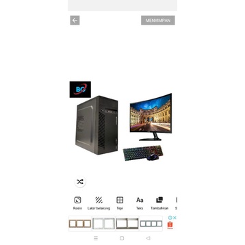 Pc rakitan gaming i5 4570 vga 2gb ssd 120gb monitor 24 in key mouse