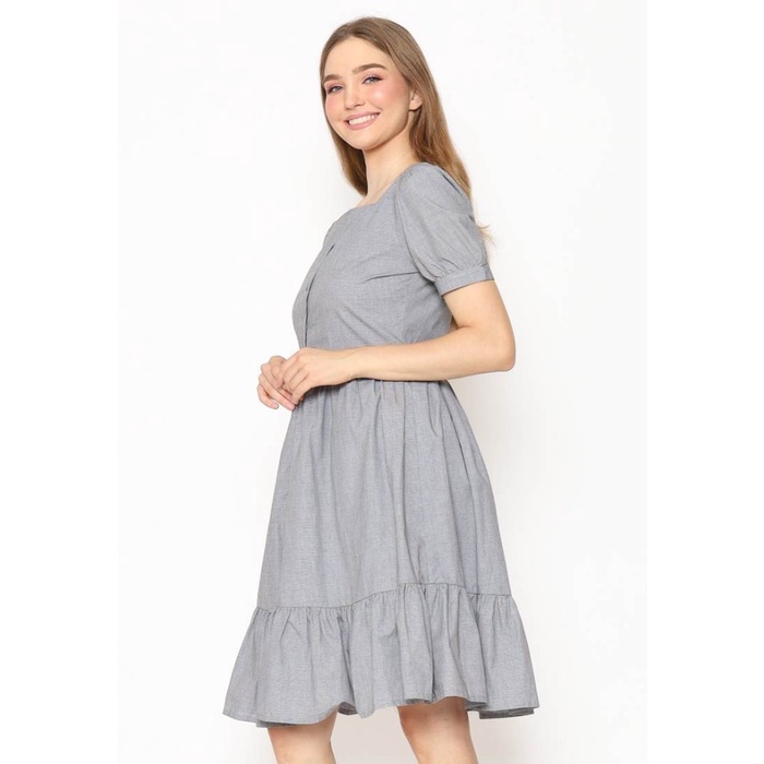 Voerin Ariella Cotton Grey Dress