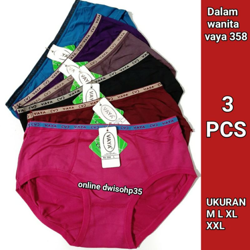 Celana dalam wanita Vaya art 358 Dalaman vaya art 358